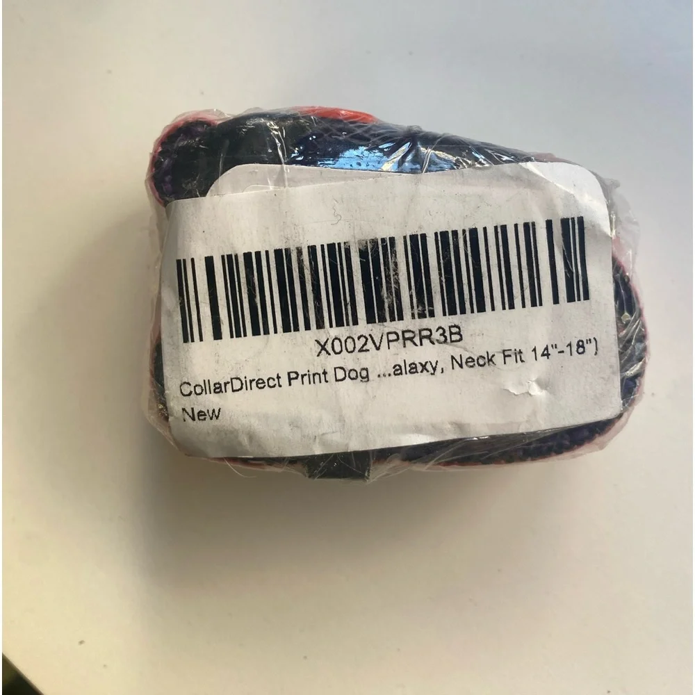 New Galaxy Nylon dog Collar, Sz MED ( 14-18”)